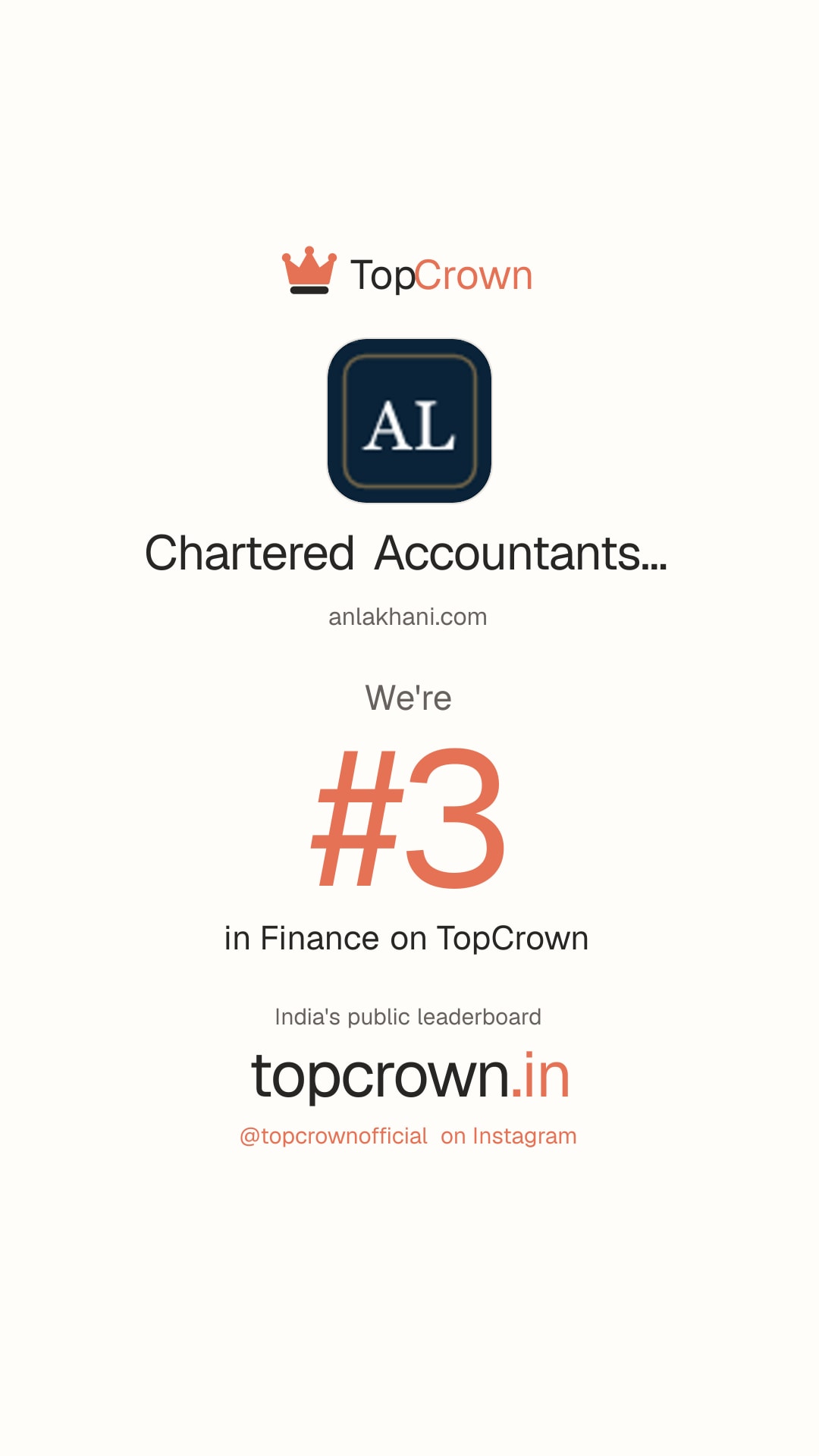 Your TopCrown rank as an Instagram story